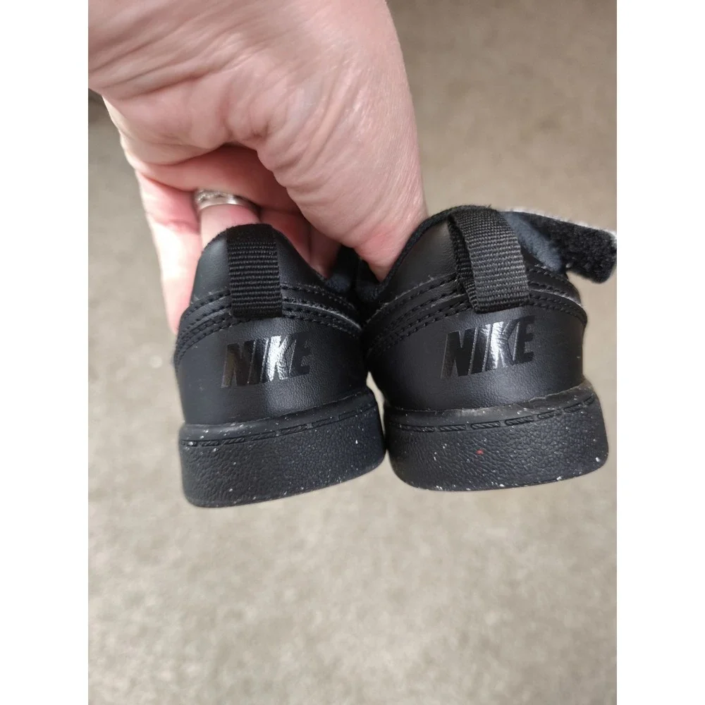 Toddler's Nike Court Borough Mid 2 Black/Black-Black (CW5869 001) - Size 7C